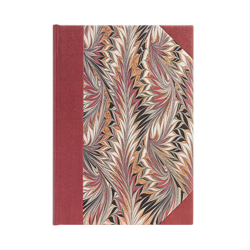 Rubedo Midi Unlined Hardcover Journal, 144pg, 120GSM by Paperblanks (Cockerell Marbled Paper)
