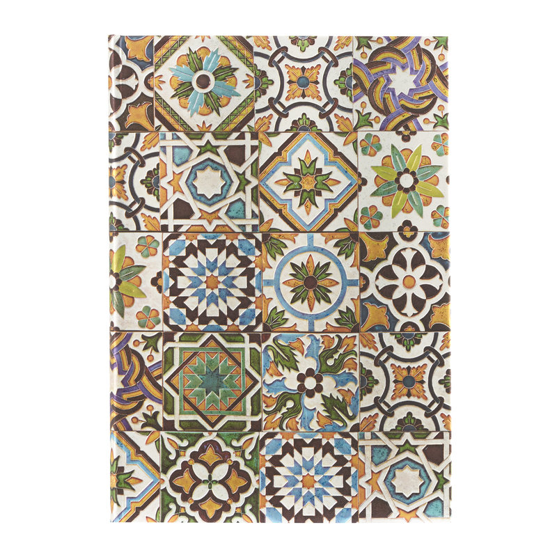 Porto, Portuguese Tiles, Hardcover Journal, Midi, Lined, Elastic Band Closure, 144 Pg, 120 GSM