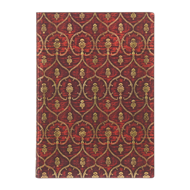 Red Velvet, Softcover Flexi, Midi, Lined, Elastic Band Closure, 176 Pg, 100 GSM