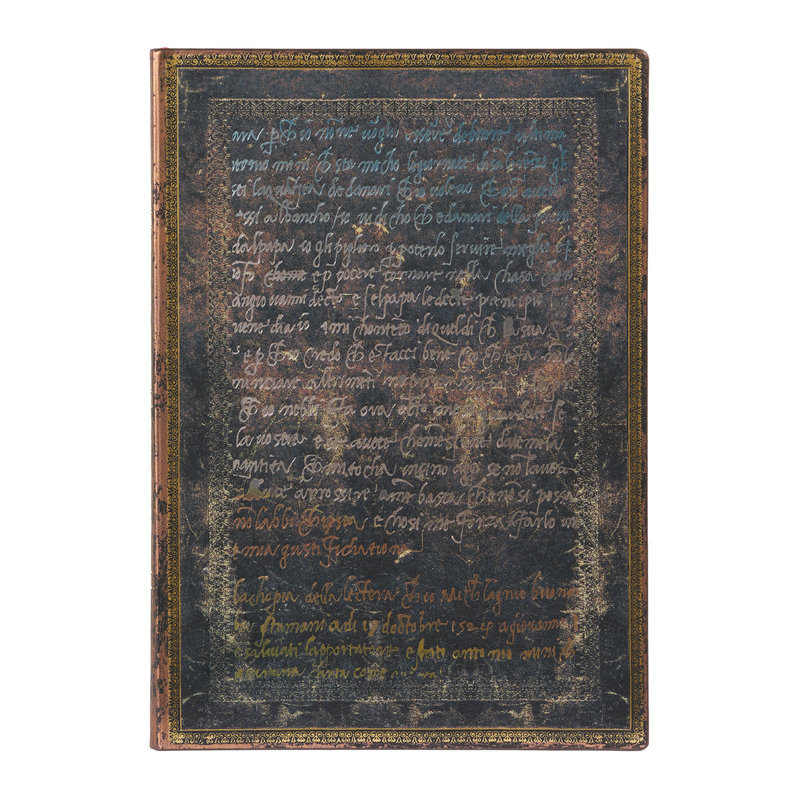 Michelangelo, Handwriting Midi Lined Softcover Journal, 176pg, 100GSM by Paperblanks (Embellished Manuscripts Collection)