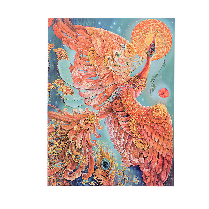 Firebird, Birds of Happiness, Hardcover Journals, Ultra, Lined, Elastic Band, 144 Pg, 120 GSM