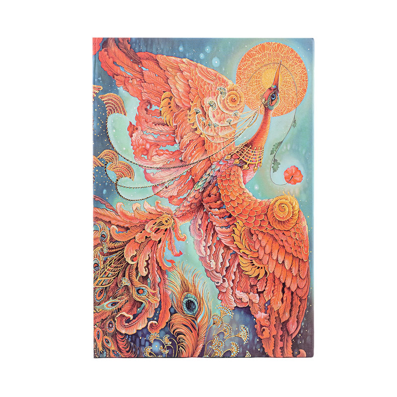 Firebird, Birds of Happiness, Hardcover Journals, Midi, Unlined, Elastic Band, 144 Pg, 120 GSM