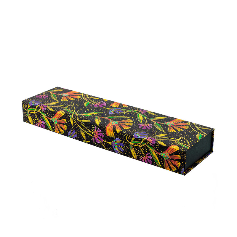 Wild Flowers Pencil Case, Laurel Burch Collection by Paperblanks (Playful Creations)