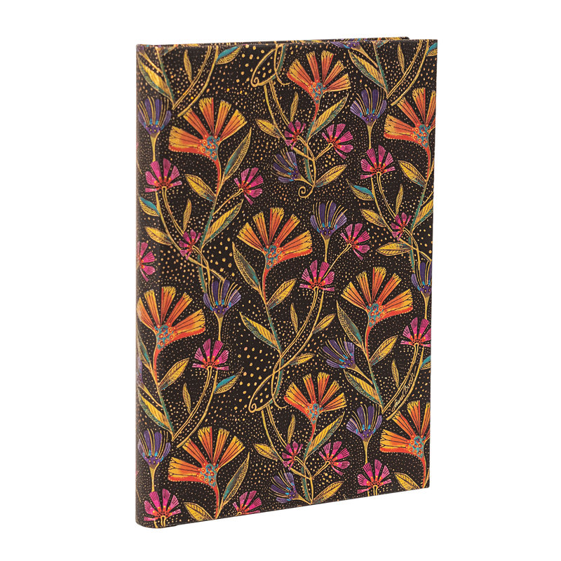 Wild Flowers Midi Hardcover Address Book, 144pg, 120GSM, Laurel Burch Collection by Paperblanks (Playful Creations)