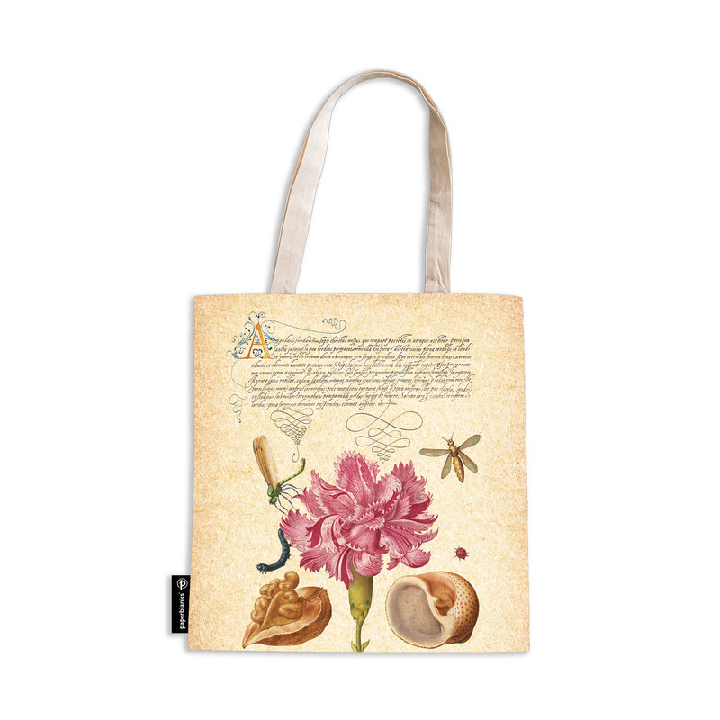 Mira Botanica, Pink Carnation, Canvas Bag