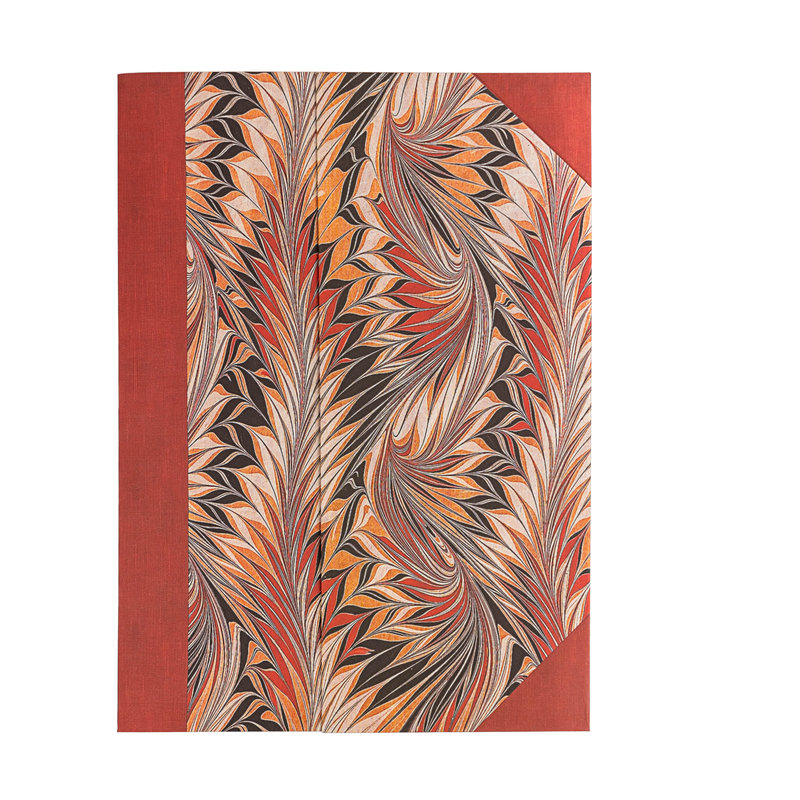 Cockerell Marbled Paper, Rubedo, Document Folder