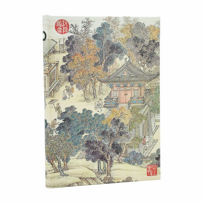 Golden Age of Prosperity Midi Unlined Hardcover Journal, 144pg, 120GSM, Deji Art Museum Collection by Paperblanks (An Era in Jinling)