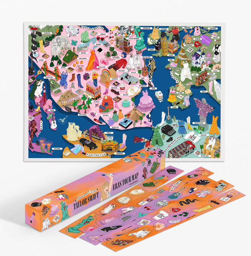 The Unofficial Taylor Swift Eras Tour Map