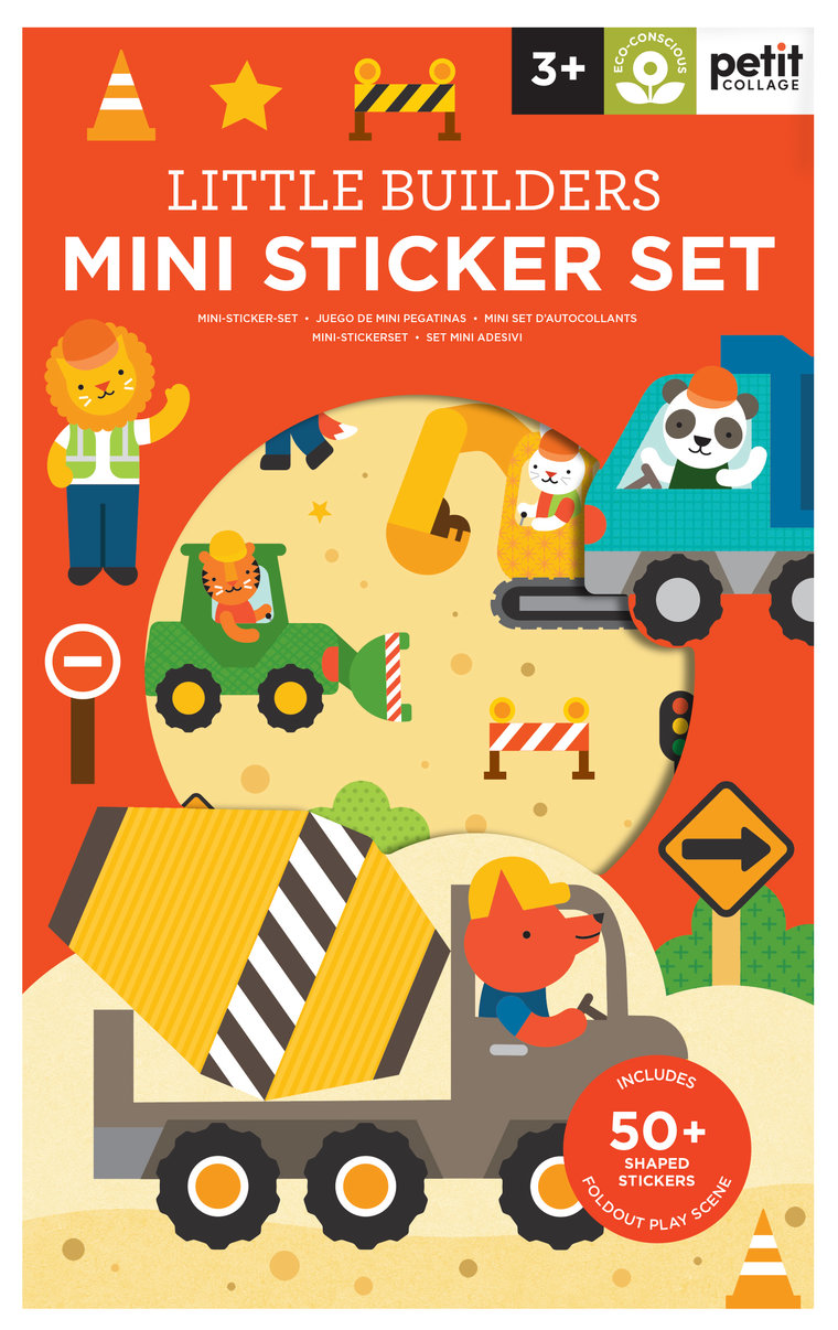 Mini Sticker Set Little Builders CDU of 20