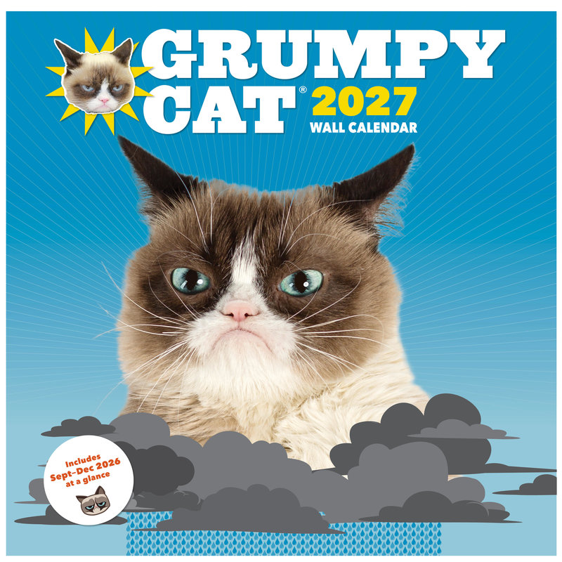Grumpy Cat 2027 Wall Calendar