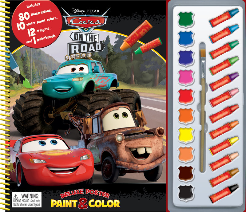 DISNEY CARS ON THE ROAD DELUXE POSTER PAINT & COLOR