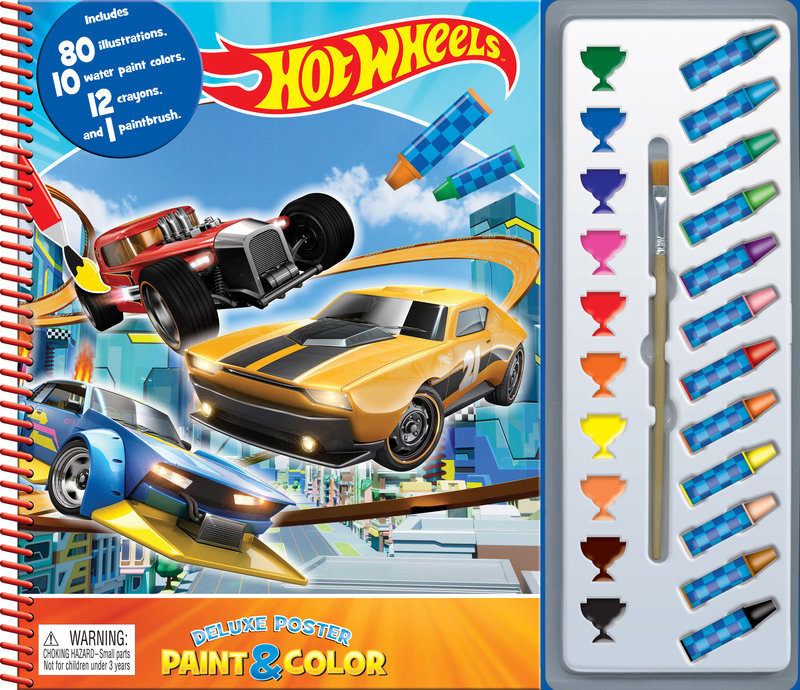 MATTEL HOT WHEELS (NEW) DELUXE POSTER PAINT & COLOR