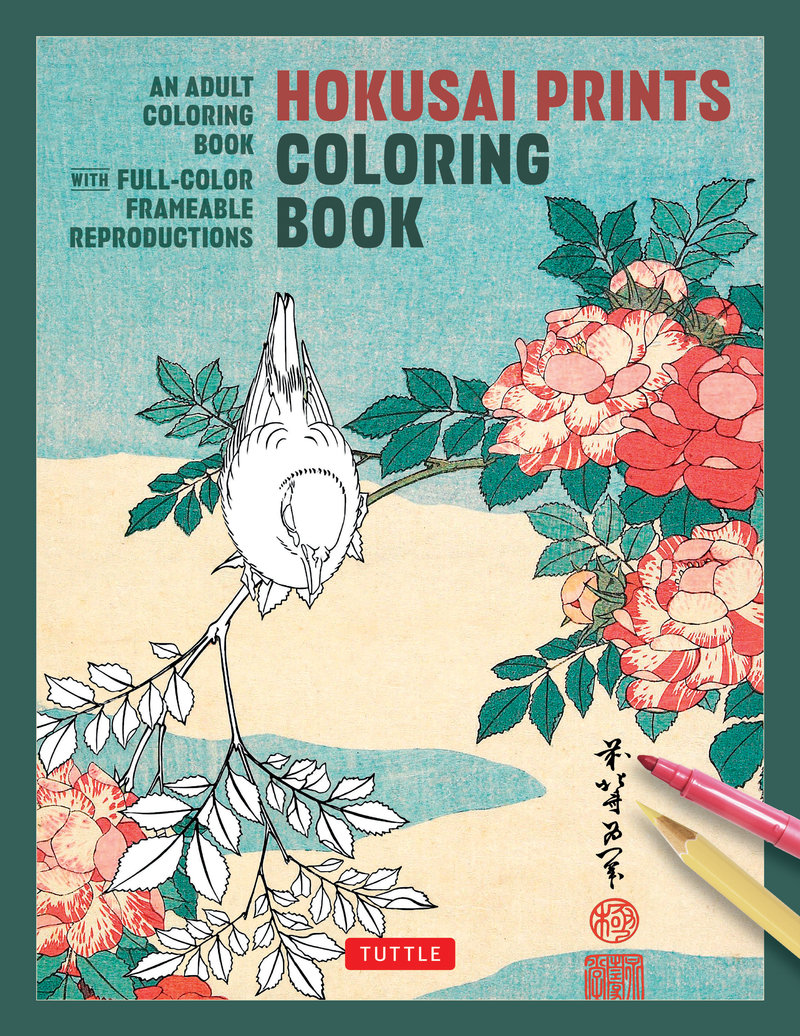 Hokusai Prints Coloring Book