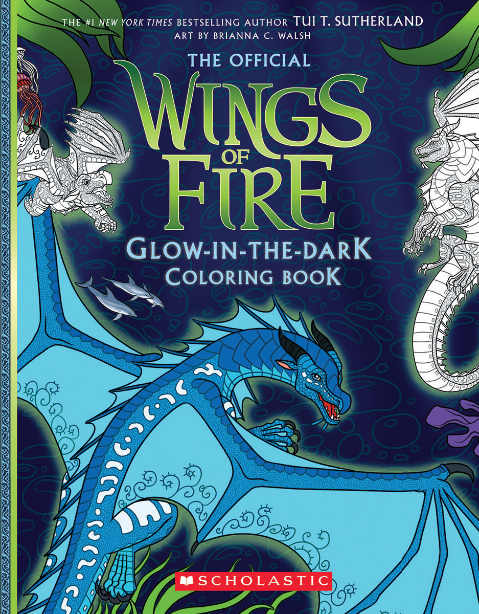Wings of Fire Glow-in-the-Dark Coloring Book (Media tie-in)