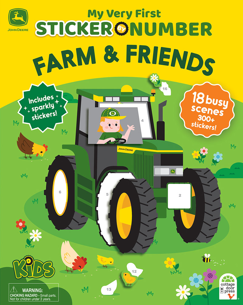 My Very First Sticker by Number John Deere Kids Farm & Friends