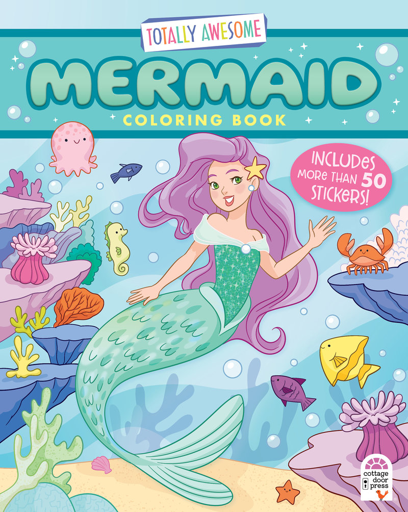 Totally Awesome Mermaid Coloring Book