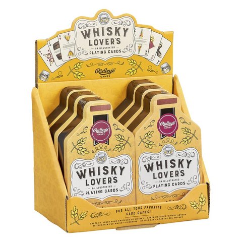 Whisky Lover's Playing Cards CDU of 6