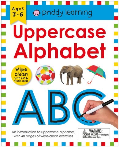 Wipe Clean Workbook: Uppercase Alphabet (enclosed spiral binding)
