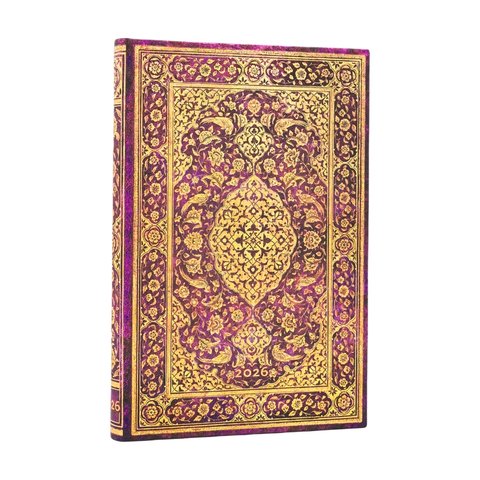 2026 The Orchard, Persian Poetry, 12-Month Planner, Mini, Vertical, Elastic Band, 160 Pg, 100 GSM