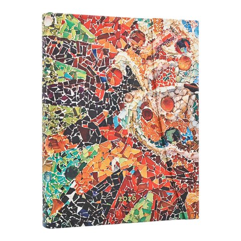 2026 Gaudi's Sun, Gaudi's Mosaics, 12-Month Planner, Ultra, Day-at-a-Time, Wrap, 416 Pg, 80 GSM