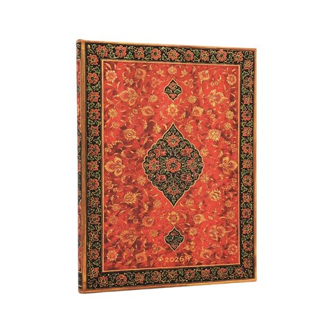 2026 Layla, Persian Poetry, 12-Month Planner, Ultra, Horizontal, Elastic Band, 160 Pg, 100 GSM