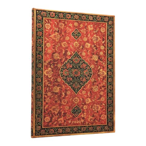 2026 Layla, Persian Poetry, 12-Month Planner, Grande, Vertical, Elastic Band, 160 Pg, 100 GSM