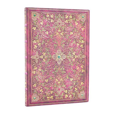 2026 Diamond Jubilee, Sangorski & Sutcliffe, 12-Month Planner Flexis, Midi, Vertical, Elastic Band, 176 Pg, 100 GSM