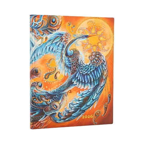 2026 Skybird, Birds of Happiness, 12-Month Planner Flexis, Ultra, Vertical, Elastic Band, 176 Pg, 100 GSM