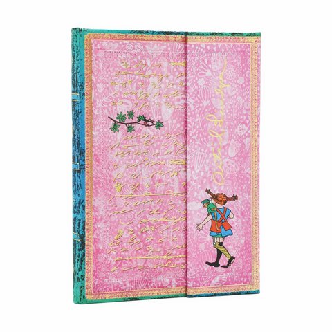 Astrid Lindgren, Pippi Longstocking Midi Lined Hardcover Journal, 144pg, 120GSM by Paperblanks (Embellished Manuscripts Collection)