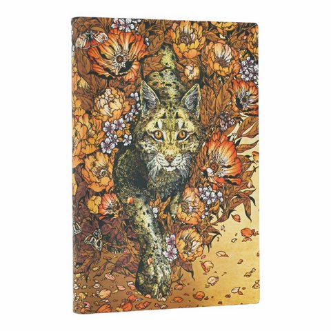 Lynx Rising Mini Unlined Softcover Journal, 208pg, 80GSM by Paperblanks (Erica Williams Art)