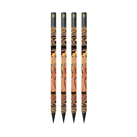Gathering of Deities 4 Pack Pencils, The J. Paul Getty Museum Collection by Paperblanks (Ancient Greek Pottery)