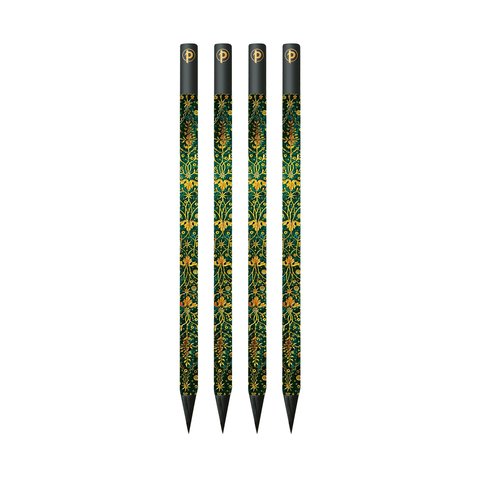 Emerald Flower 4 Pack Pencils, Marsh's Library by Paperblanks (Nature's Grace)