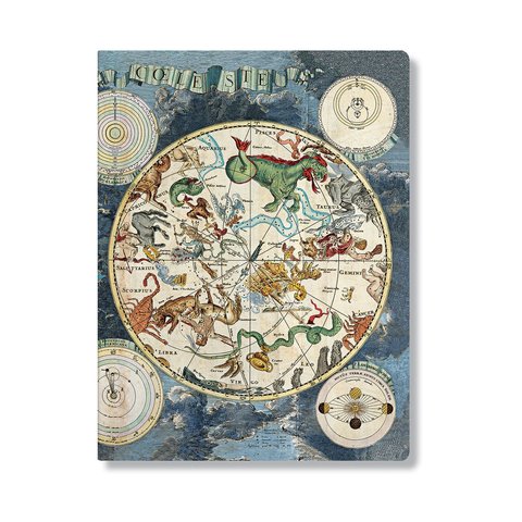 Celestial Planisphere A6 Lined Softcover Cahier, 80pg, 100GSM by Paperblanks (Early Cartography)