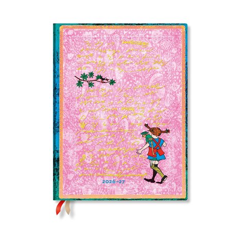 2027 Astrid Lindgren, Pippi Longstocking Ultra Vertical Hardcover 18-Month Weekly Planner, 208pg, 80GSM by Paperblanks (Embellished Manuscripts Collection)