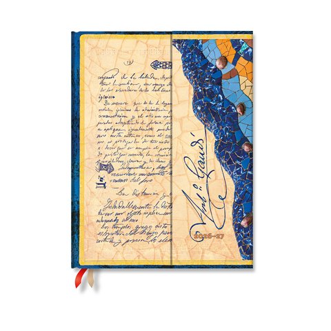 2027 Gaudi, The Manuscript of Reus Ultra Vertical Hardcover 18-Month Weekly Planner, 208pg, 80GSM by Paperblanks (Embellished Manuscripts Collection)
