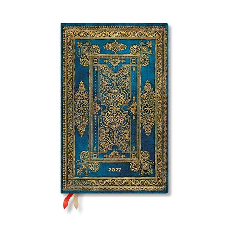 2027 Blue Luxe Maxi Vertical Hardcover 12-Month Weekly Planner, 160pg, 100GSM by Paperblanks (Luxe Design)