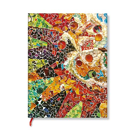 2027 Gaudi's Sun Ultra Hardcover 12-Month Daily Planner, 416pg, 80GSM by Paperblanks (Gaudi's Mosaics)