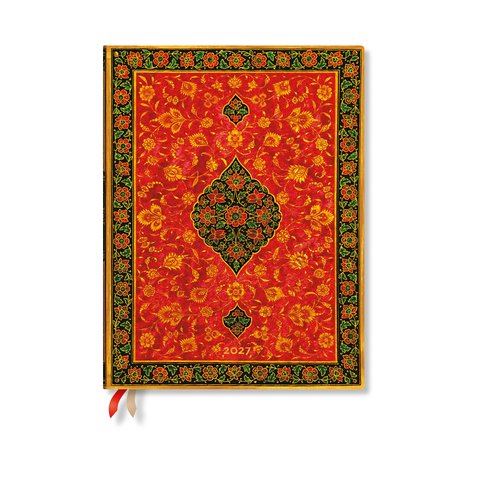 2027 Layla Ultra Horizontal Hardcover 12-Month Weekly Planner, 160pg, 100GSM by Paperblanks (Persian Poetry)