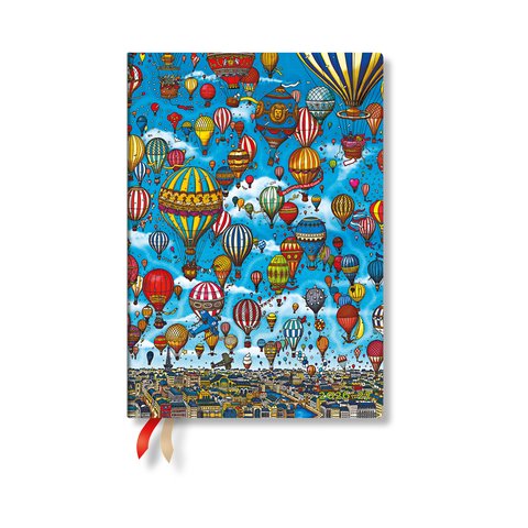 2027 Balloon Festival Midi Horizontal Softcover 18-Month Weekly Planner, 224pg, 80GSM by Paperblanks (Pierre the Maze Detective)