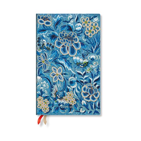 2027 Blue Willow Maxi Vertical Softcover 18-Month Weekly Planner, 224pg, 80GSM by Paperblanks (Celebrate Hanfu)