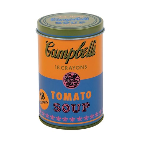 Andy Warhol Soup Can Crayons Orange