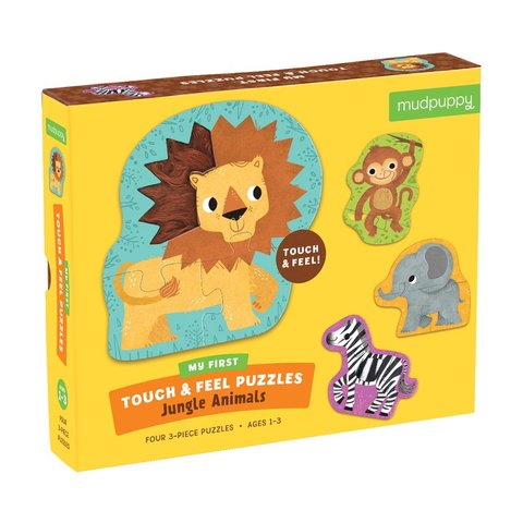 My First Touch & Feel Jungle Animals Puzzles