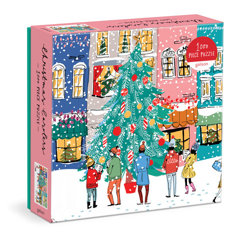 Michael Storrings Christmas Carolers Square Boxed 1000 Piece Puzzle