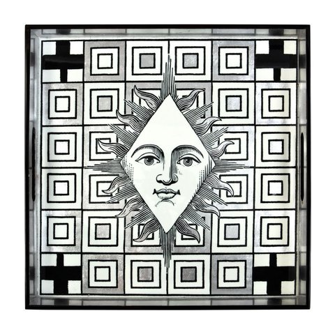 Christian Lacroix Poker Face Square Lacquer Tray