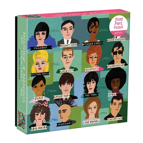 History of Hairdos 1000 Piece Puzzle In Square Box
