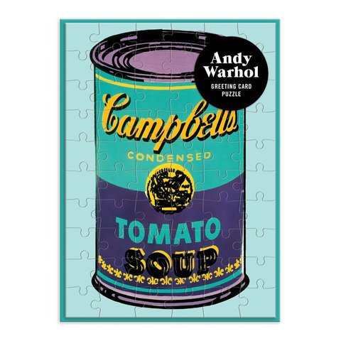 Andy Warhol Soup Can Greeting Card Puzzle