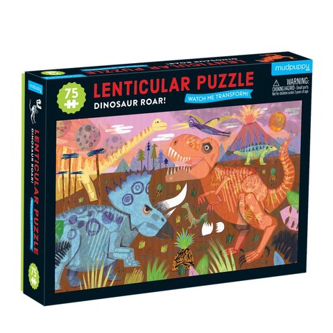 Dinosaur Roar 75 Piece Lenticular Puzzle