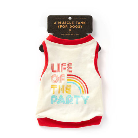 Life Of The Party Dog Tank - Size M