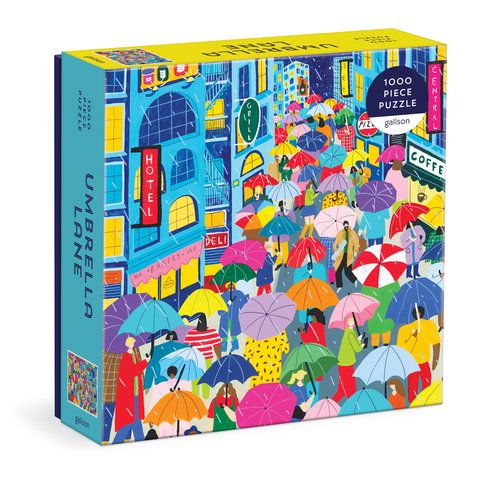 Umbrella Lane 1000 Piece Puzzle in Square Box