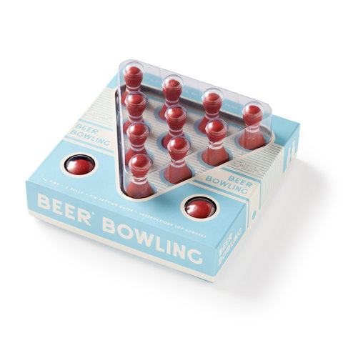 Beer Bowling Drinking Game Set
